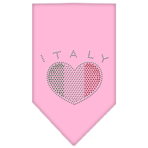 Italy Rhinestone Bandana Light Pink Large